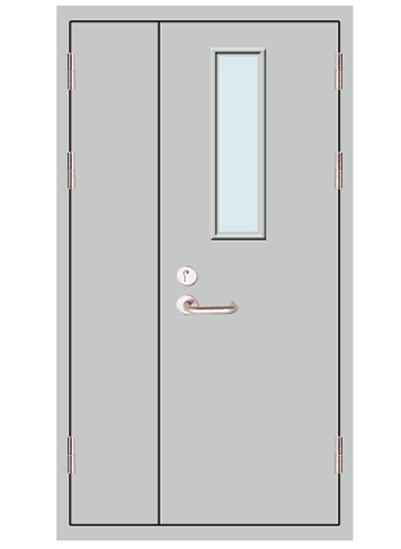 子母带竖玻璃门