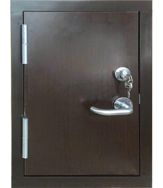 木质防火门黑胡桃色