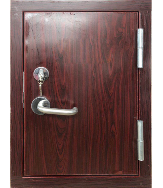 木质防火门红木纹色